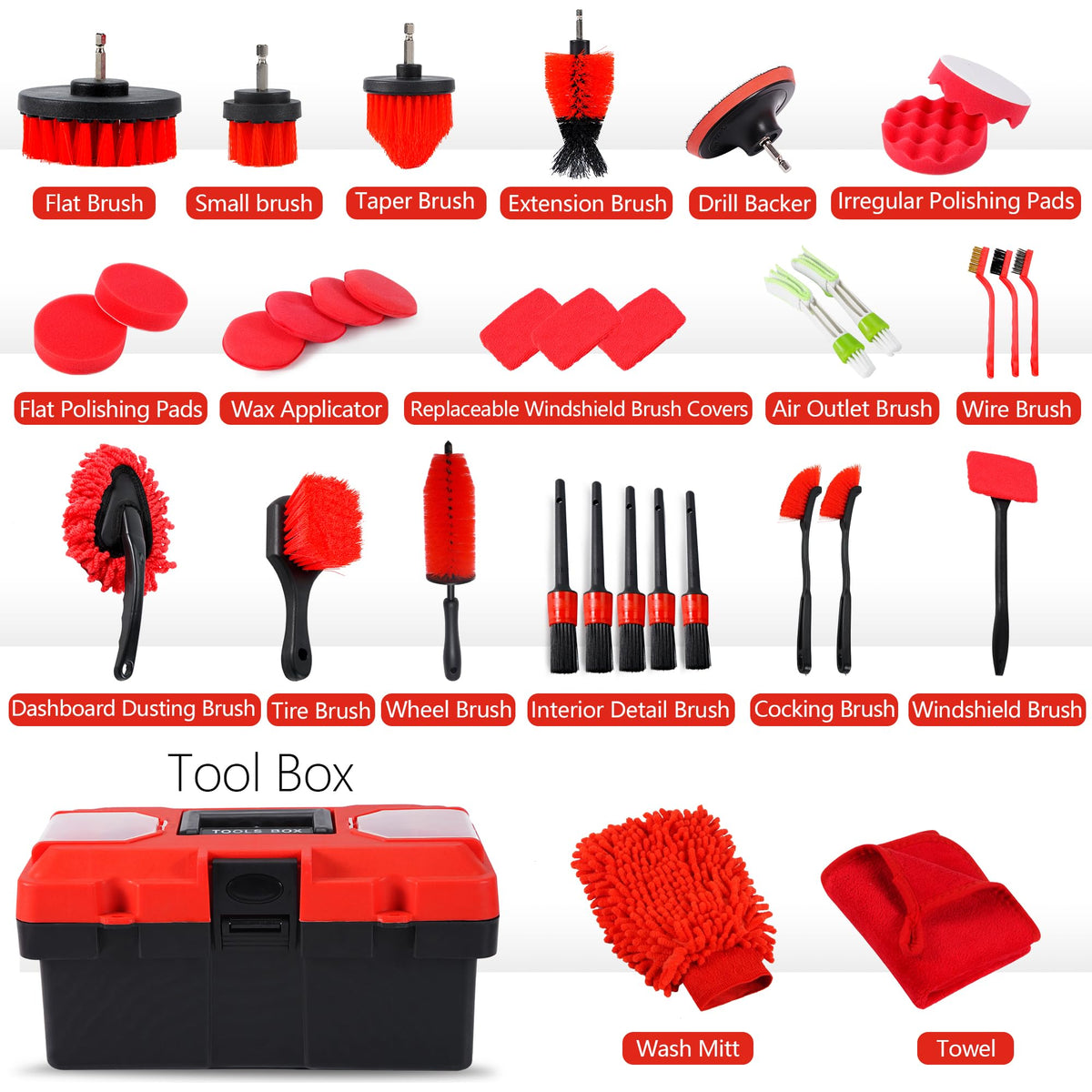 MIANYINGR interior detailing brushes cleaning vents and seams for dust-free cabin