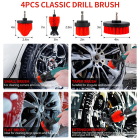 MIANYINGR long-handle wheel brush reaching spokes to remove brake dust effectively