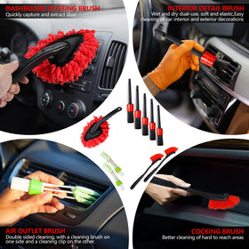 MIANYINGR windshield cleaning tool with three replaceable heads for clear, streak-free glass