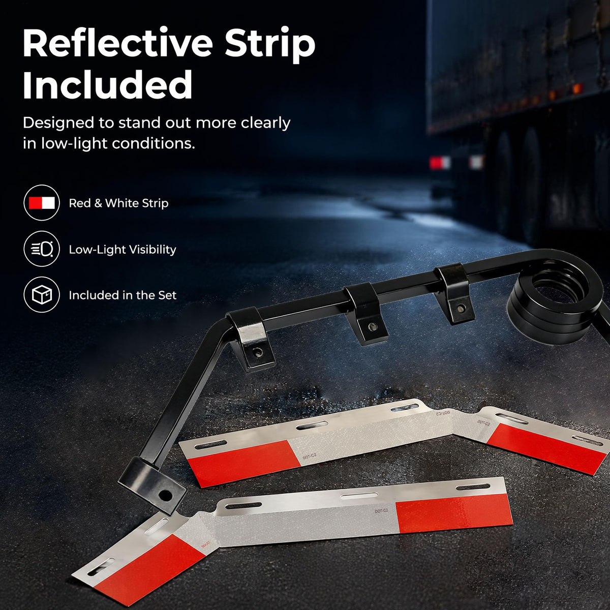 MIAOKUI hanger mounted on semi trailer side proving real-world compatibility