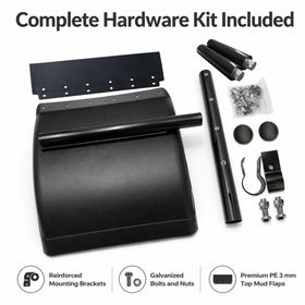 MIAOKUI hardware kit laid out showing brackets bolts and easy installation