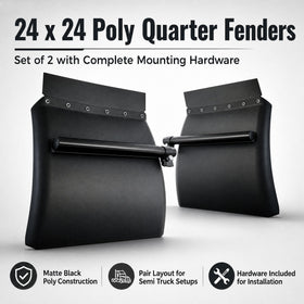 MIAOKUI fenders mounted on semi truck reducing spray and protecting tires