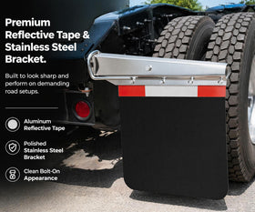 MIAOKUI tapered side profile reducing flap slap and wear