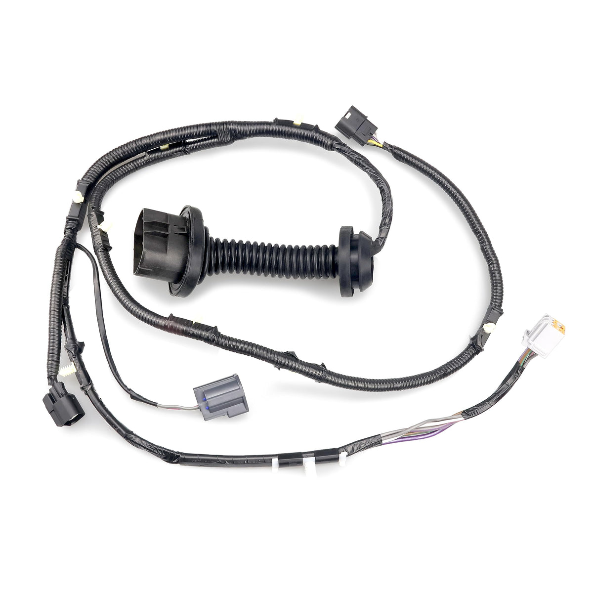 MiCCiKA front view of RH door harness showing connector alignment and easy fit