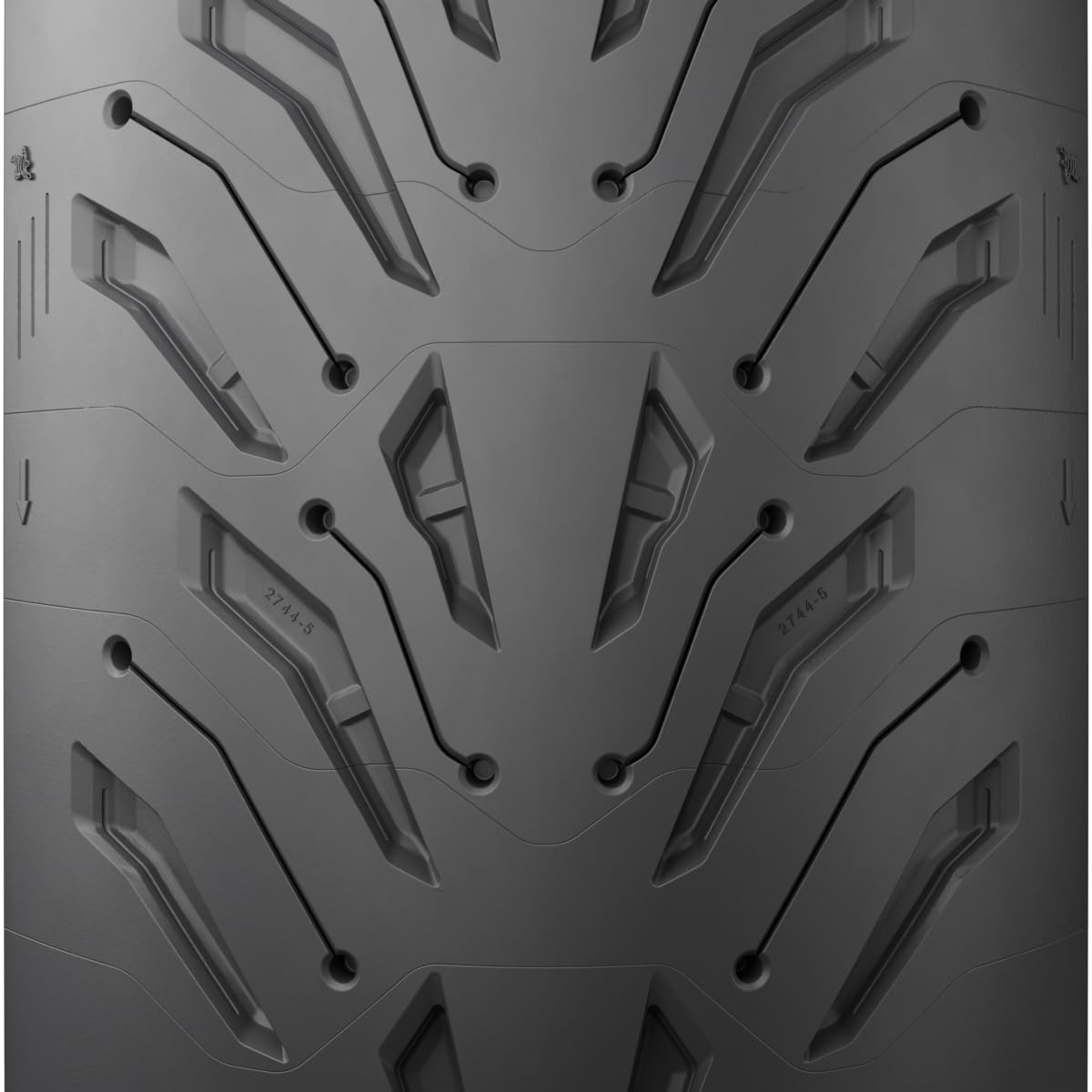 MICHELIN Road 6 beside ruler for scale showing 160/60 profile and fitment reference