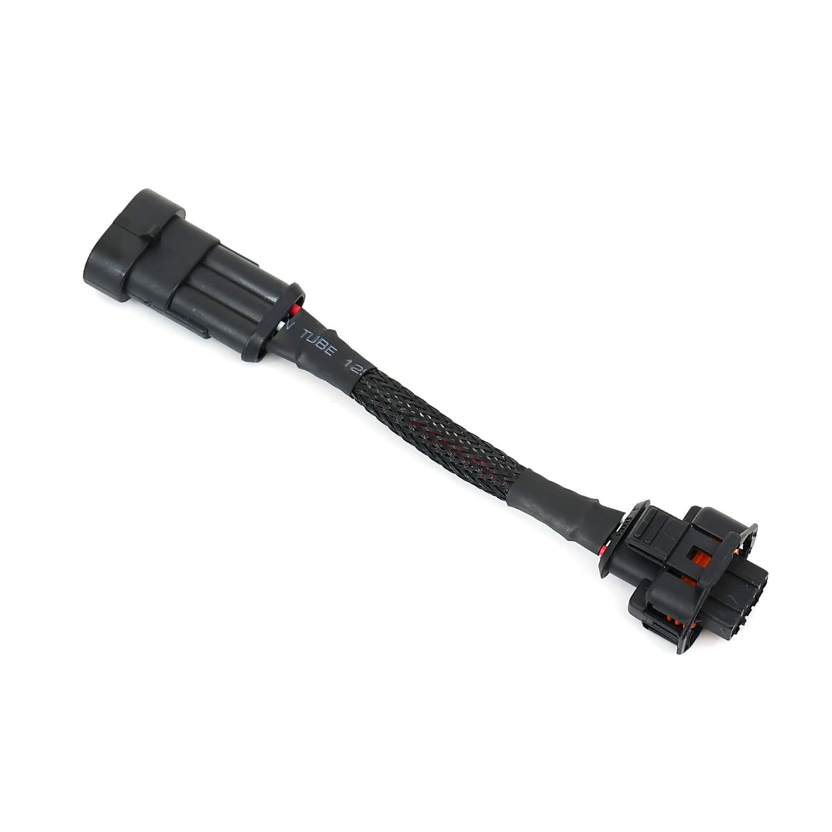Michigan Motorsports adapter front connector showing plug design and secure fit benefit
