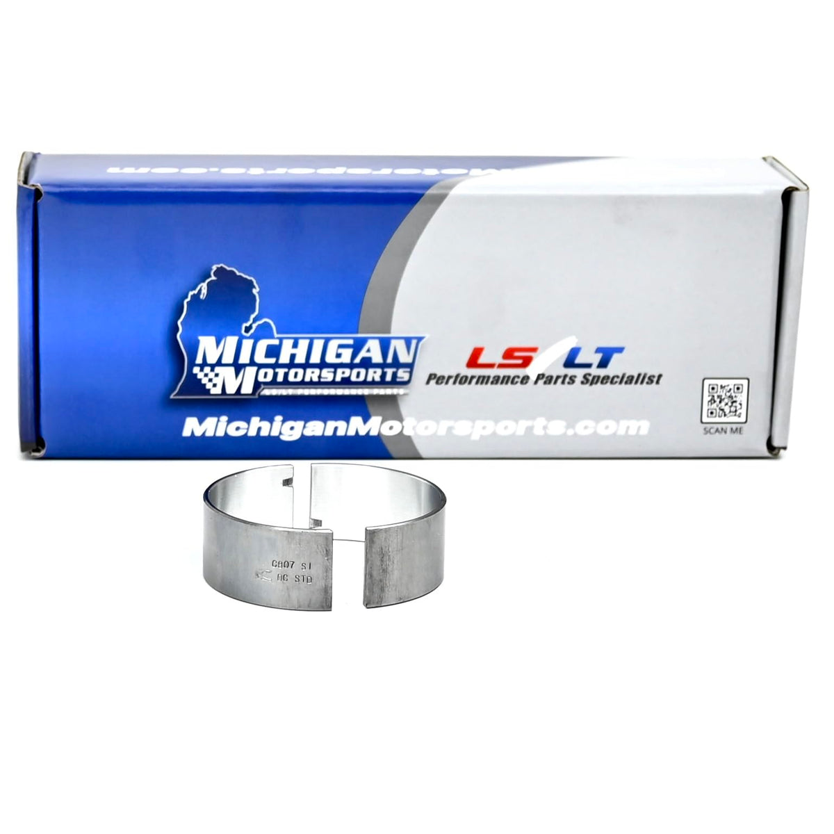 Michigan Motorsports bearings staged in a garage setting illustrating performance upgrade confidence