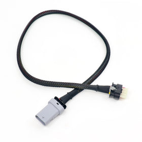 Michigan Motorsports connector close-up demonstrating OEM-style secure fit