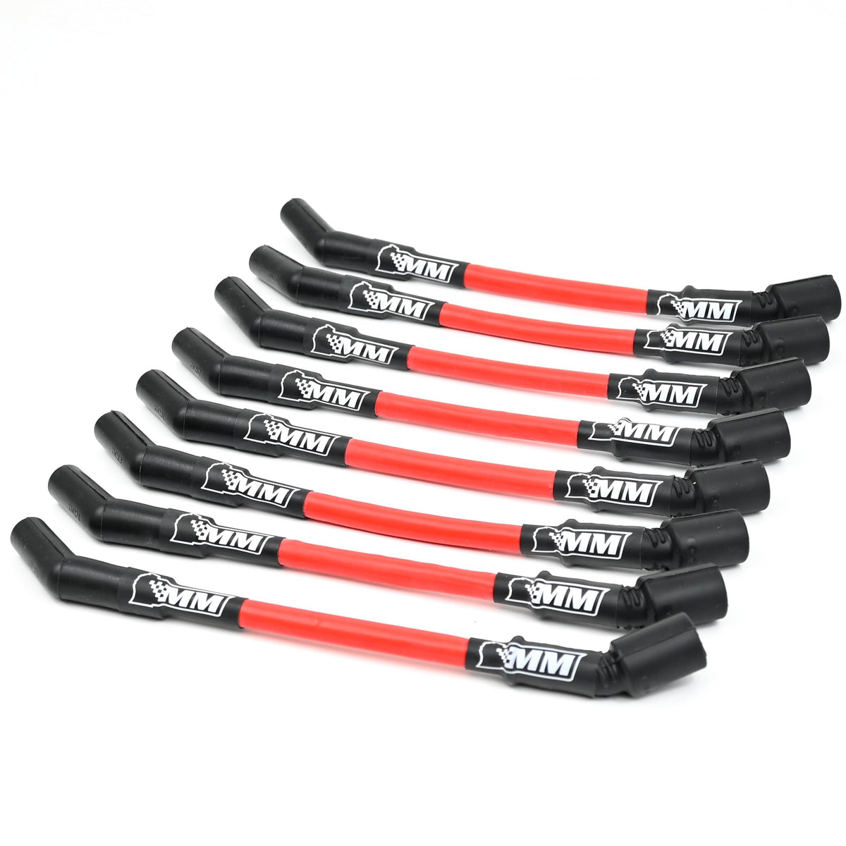 Michigan Motorsports front packaging showing red 10mm wires and kit contents for quick identification and confidence.