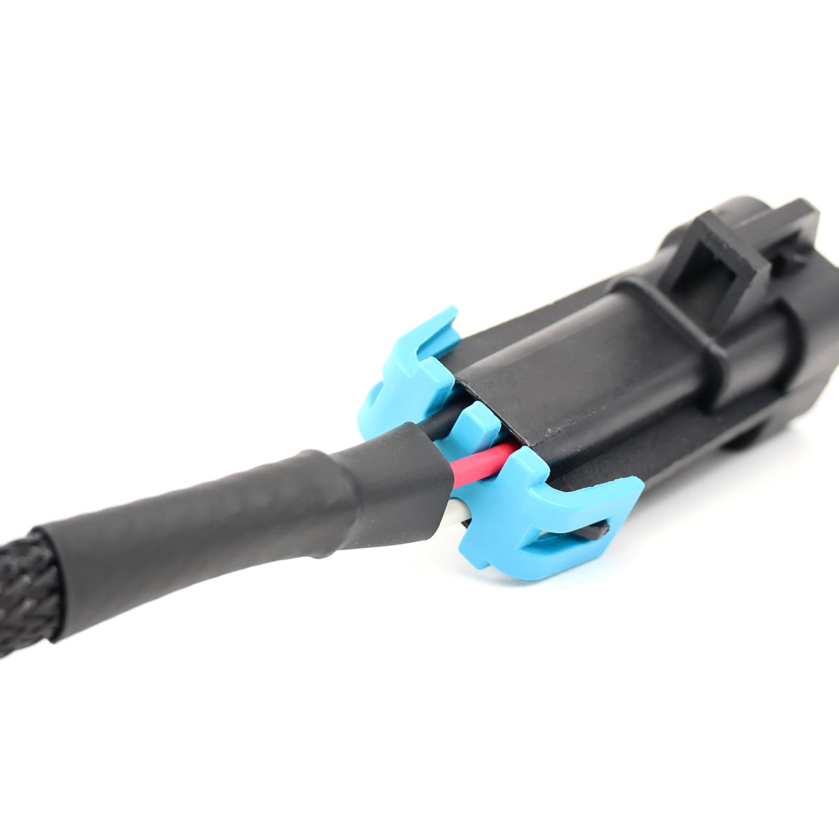 Michigan Motorsports full 24-inch harness laid flat to show extra reach and tidy routing