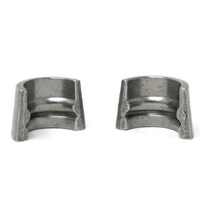 Michigan Motorsports keepers installed on retainer demonstrating secure valve retention