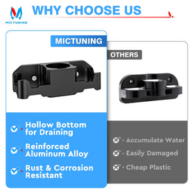 MICTUNING close-up of power-coated aluminum finish highlighting corrosion resistance