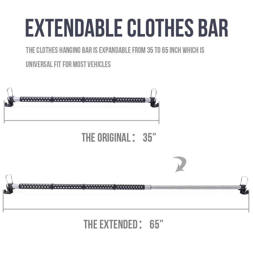 MICTUNING steel construction detail highlighting durable support for multiple garments