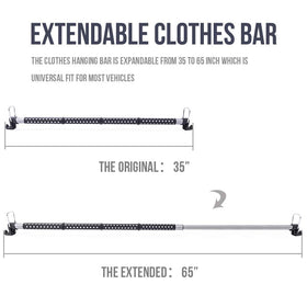 MICTUNING steel construction detail highlighting durable support for multiple garments