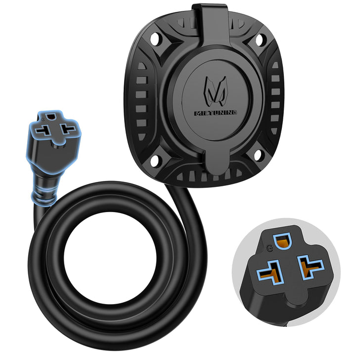 MICTUNING front inlet showing clean mount and secure sealing benefit