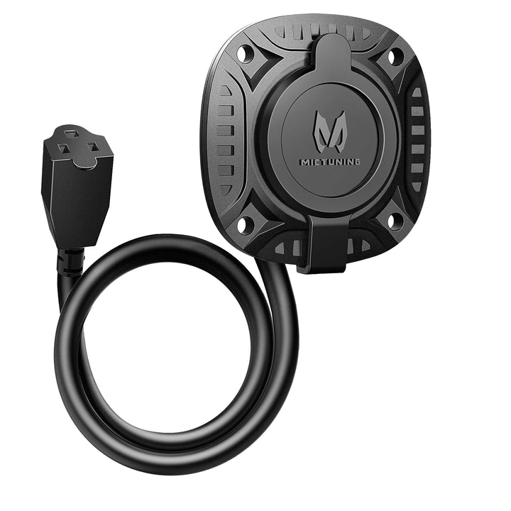 MICTUNING front panel view showing flush-mount inlet and sleek finish for tidy installations