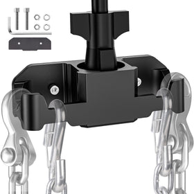 MICTUNING front view of mounted towing organizer showing tidy plug storage and rugged design