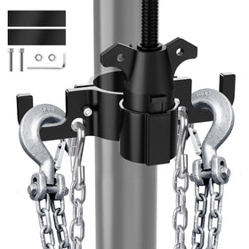 MICTUNING front view mounted on trailer tongue showing neat organization and protection