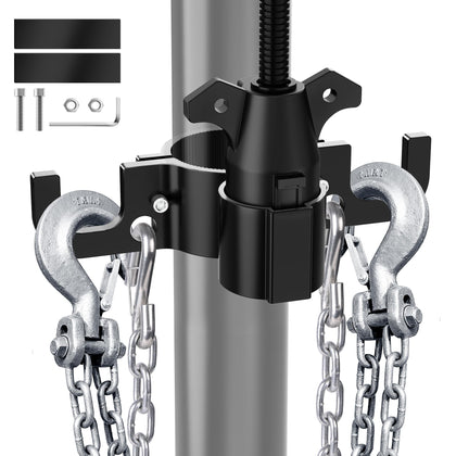 MICTUNING front view mounted on trailer tongue showing neat organization and protection