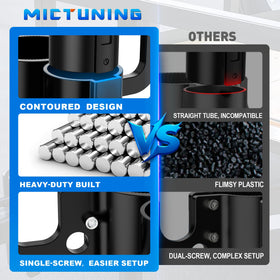 MICTUNING installation with rubber pad and screws demonstrating quick secure fit