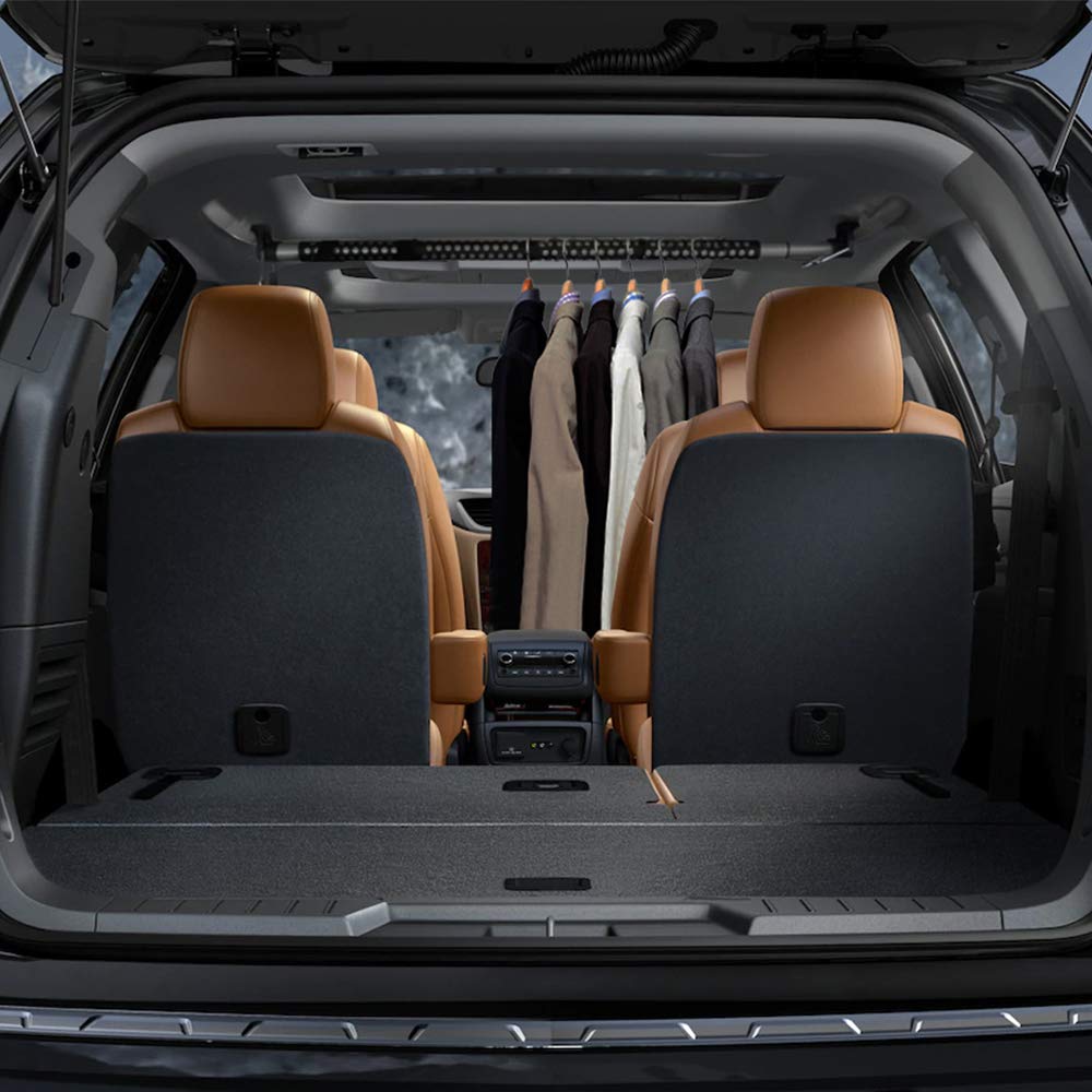 MICTUNING lifestyle interior showing family road trip benefit of organized clothing