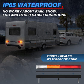MICTUNING mounted on trailer demonstrating clear signaling visibility