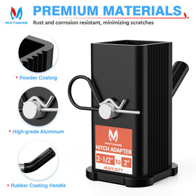 MICTUNING rubber-coated hitch pin and clip for easier handling and tight hold