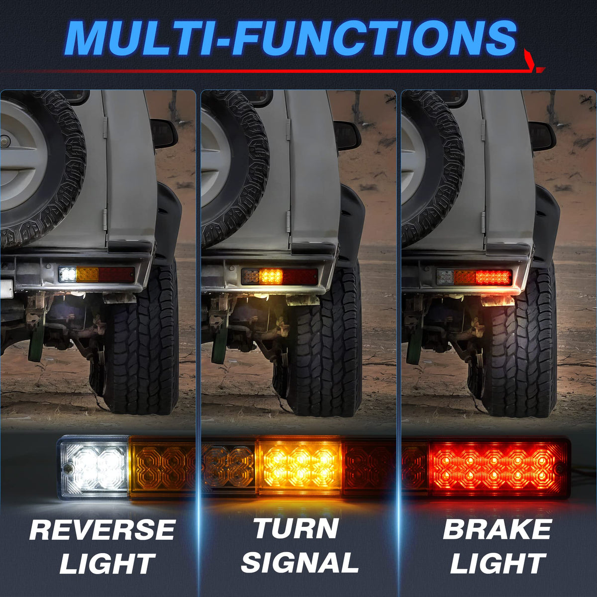 MICTUNING side profile lamp highlighting slim housing and durable build