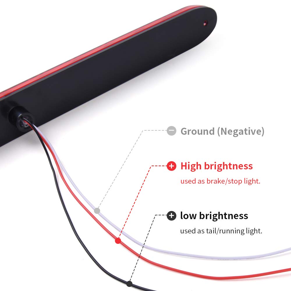 MICTUNING side profile of the slim aluminum housing, illustrating low-profile design and corrosion-resistant finish