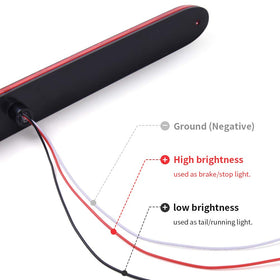 MICTUNING side profile of the slim aluminum housing, illustrating low-profile design and corrosion-resistant finish