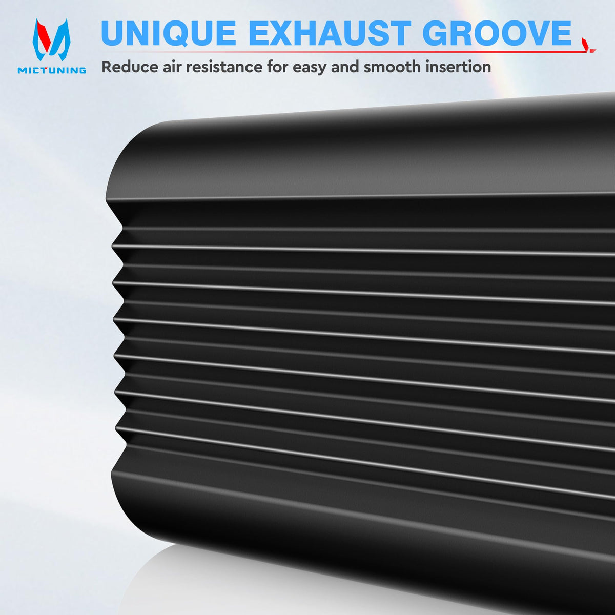 MICTUNING powder coat texture close-up highlighting rust and scratch resistance
