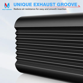 MICTUNING powder coat texture close-up highlighting rust and scratch resistance