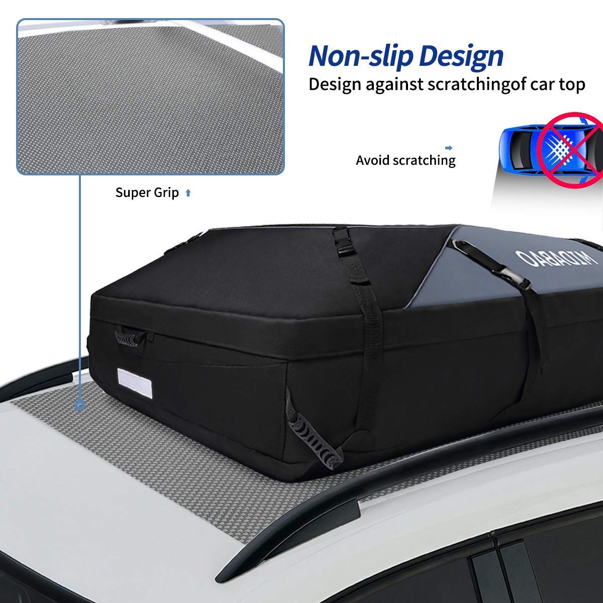 MIDABAO anti-slip mat and strap detail improving stability and paint protection