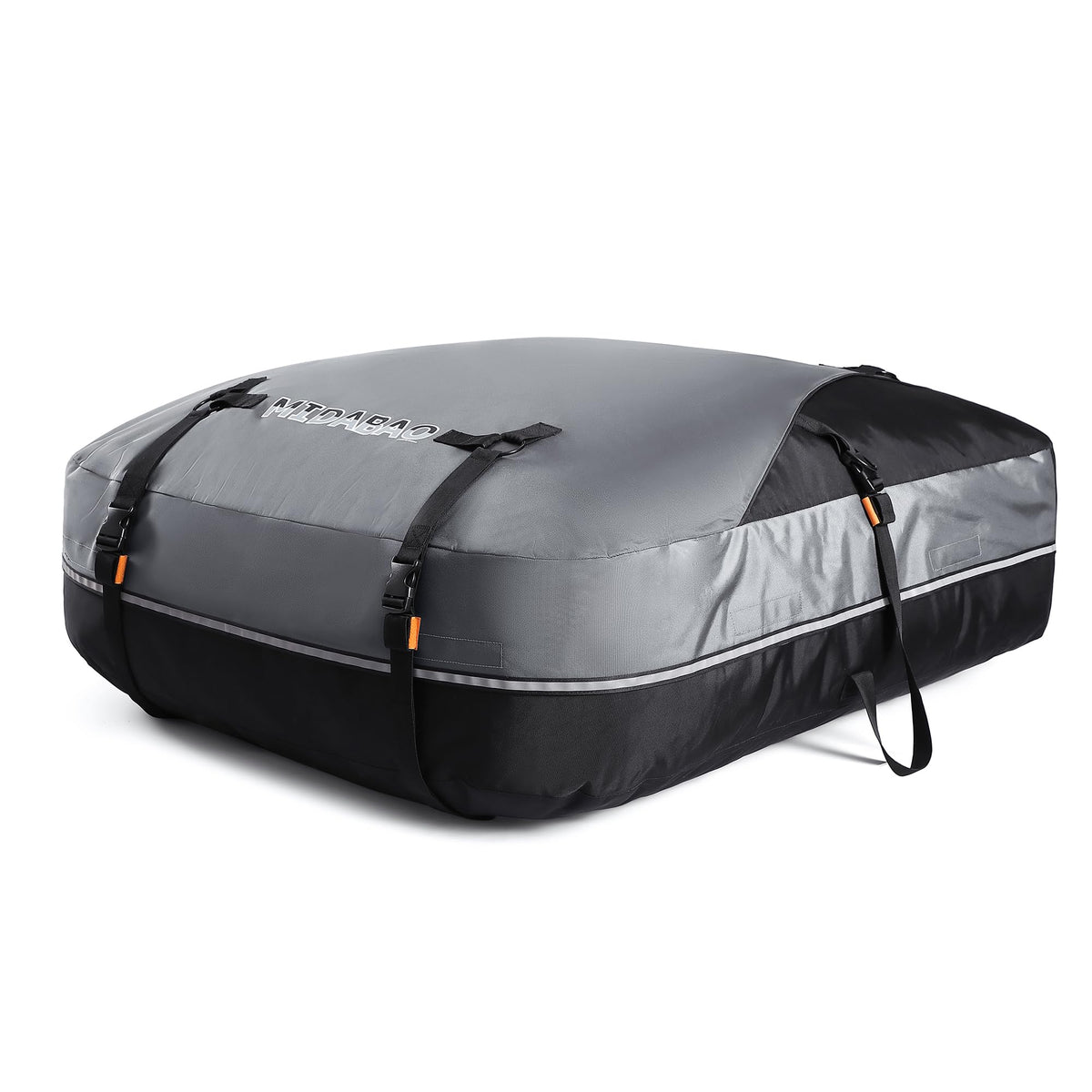 MIDABAO rooftop carrier front view on car showing added cargo capacity benefit