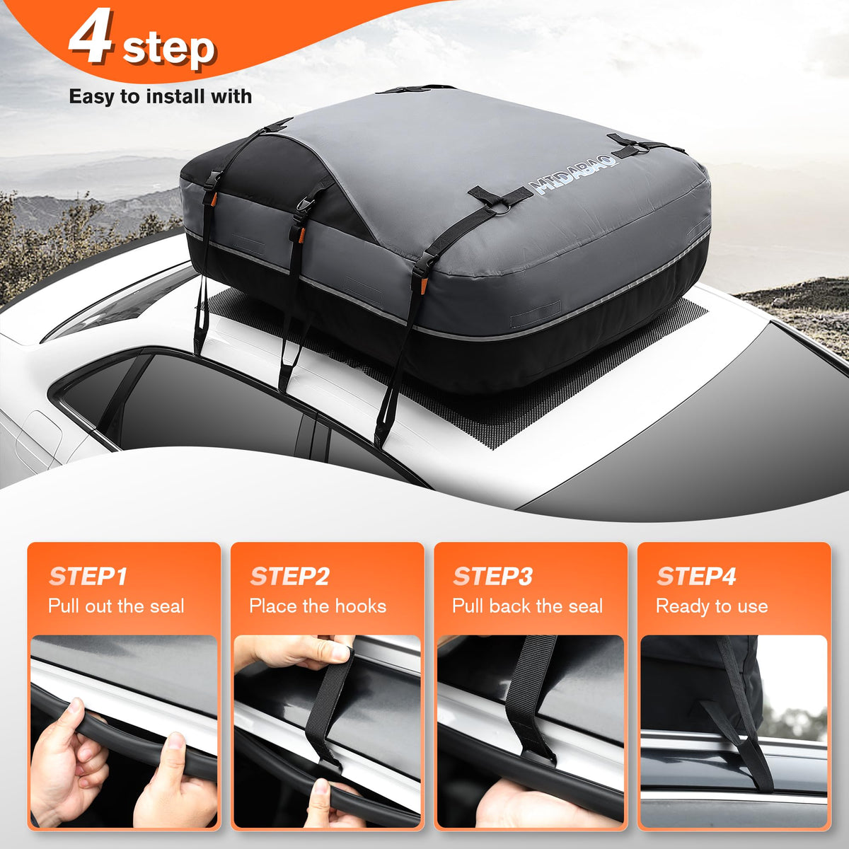 MIDABAO reinforced strap and buckle detail showing secure attachment benefit