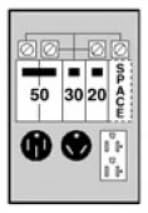 Midwest 50A, 30A and 20A receptacles illustrating multi‑circuit flexibility