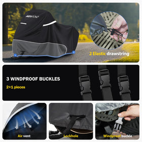mieapond windproof buckles fastened securing cover in strong wind