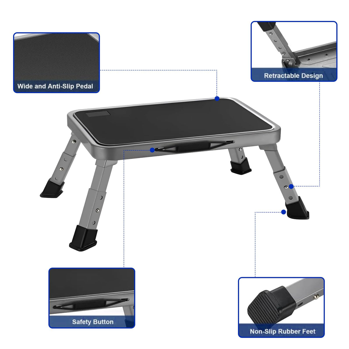 Mifami folded flat for compact storage and easy transport benefit