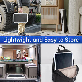 Mifami handle and locking button detail for secure transport