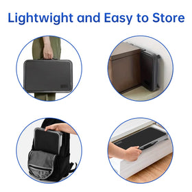 Mifami step stool at a campsite illustrating outdoor durability and portability benefit