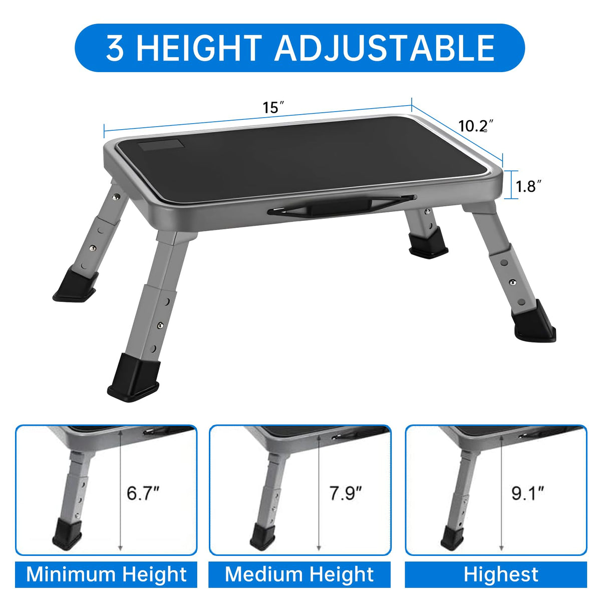 Mifami underside showing thick rubber feet increasing grip and surface protection benefit