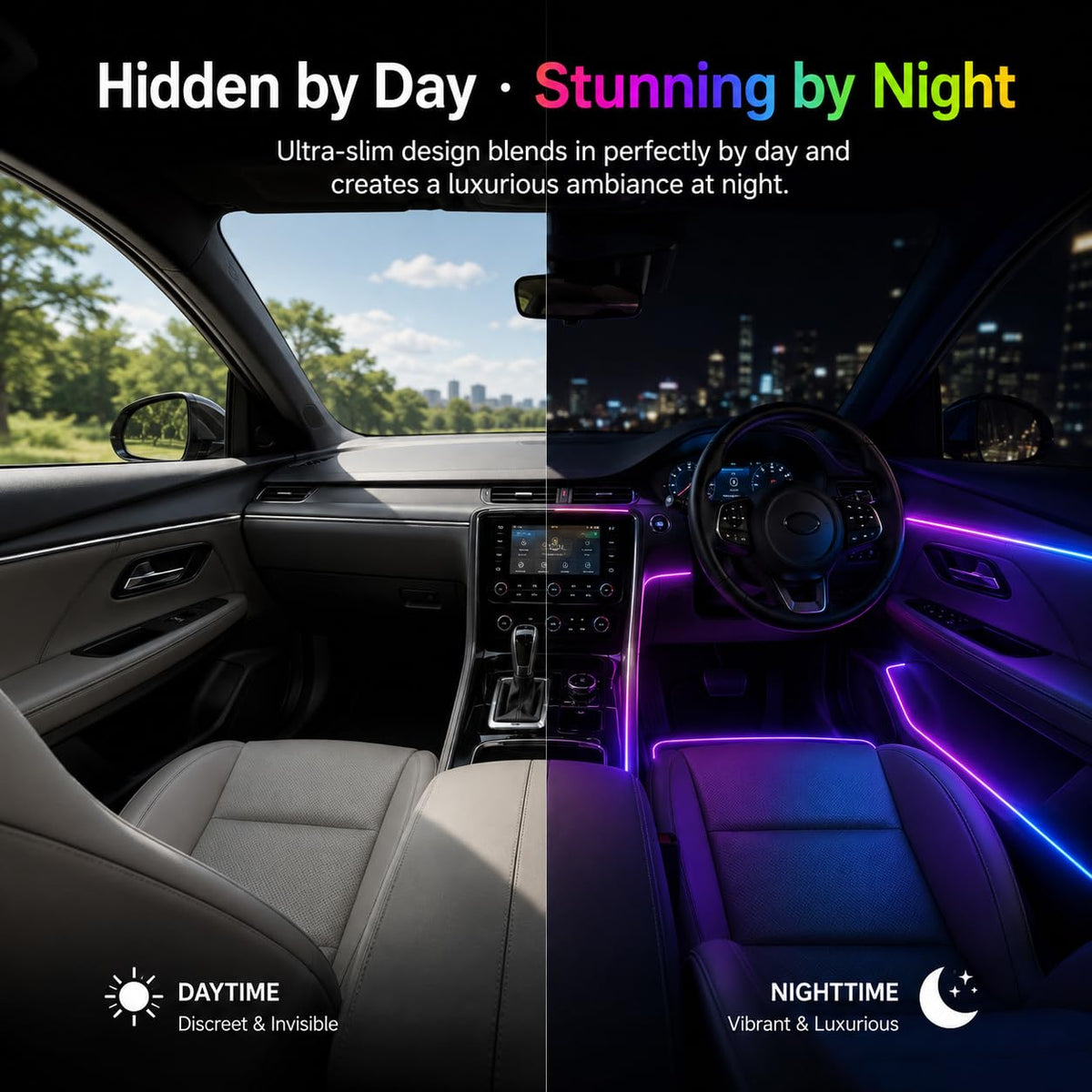 MIFEIHONGE door panel edge light improving interior accents