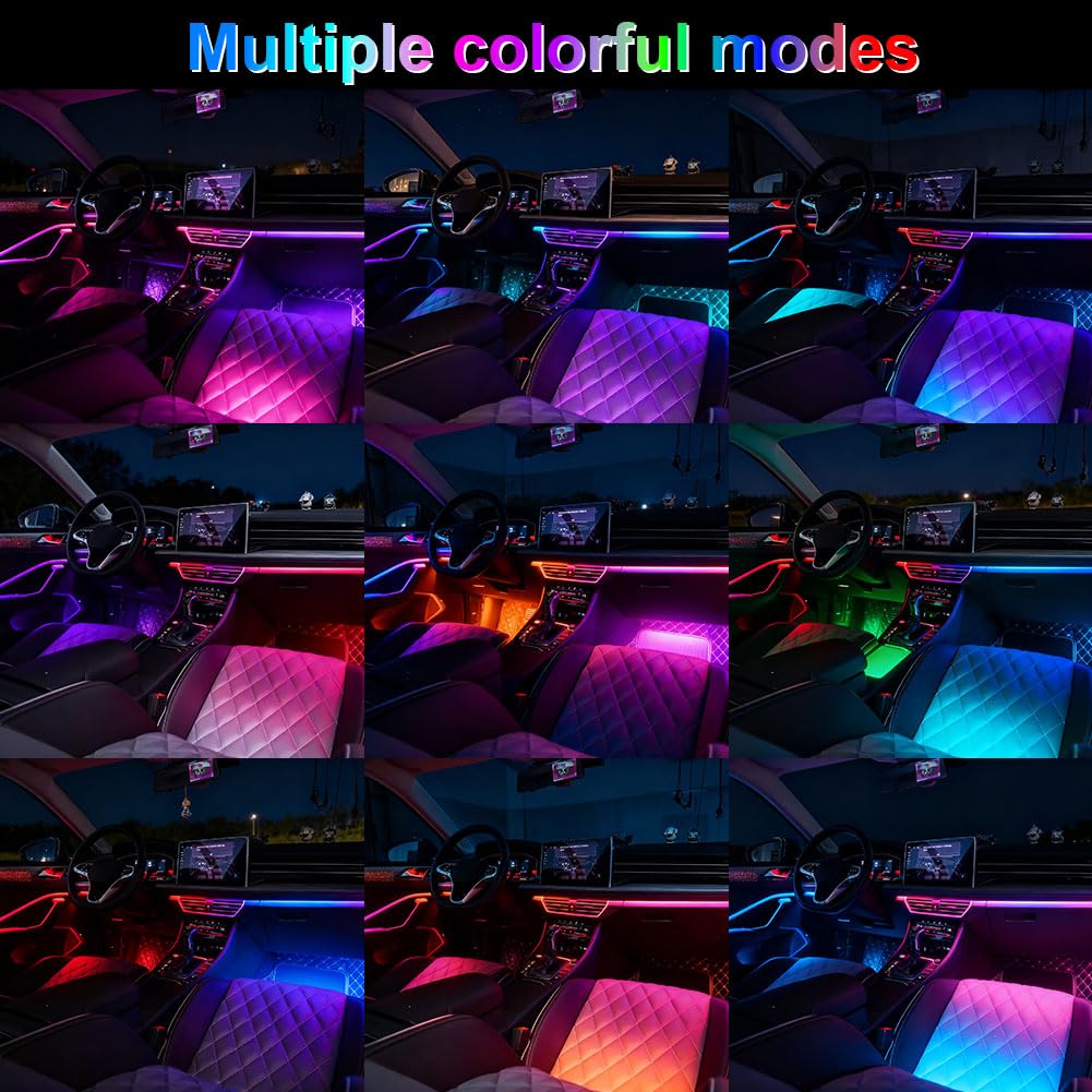 MIFEIHONGE music-synced lighting creating lively drive atmosphere