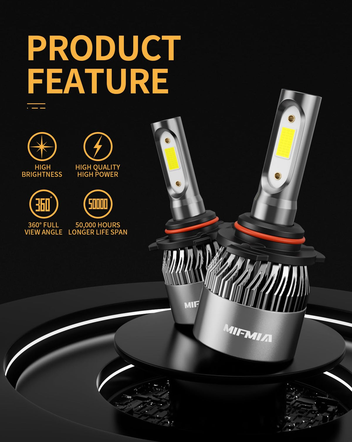 MIFMIA close-up of LED emitter highlighting precise beam design