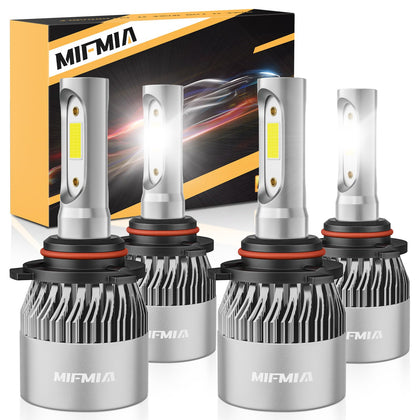 MIFMIA front view of four lights showing powerful compact design and high visibility