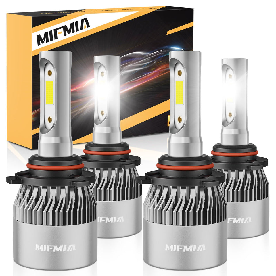 MIFMIA front view of four lights showing powerful compact design and high visibility