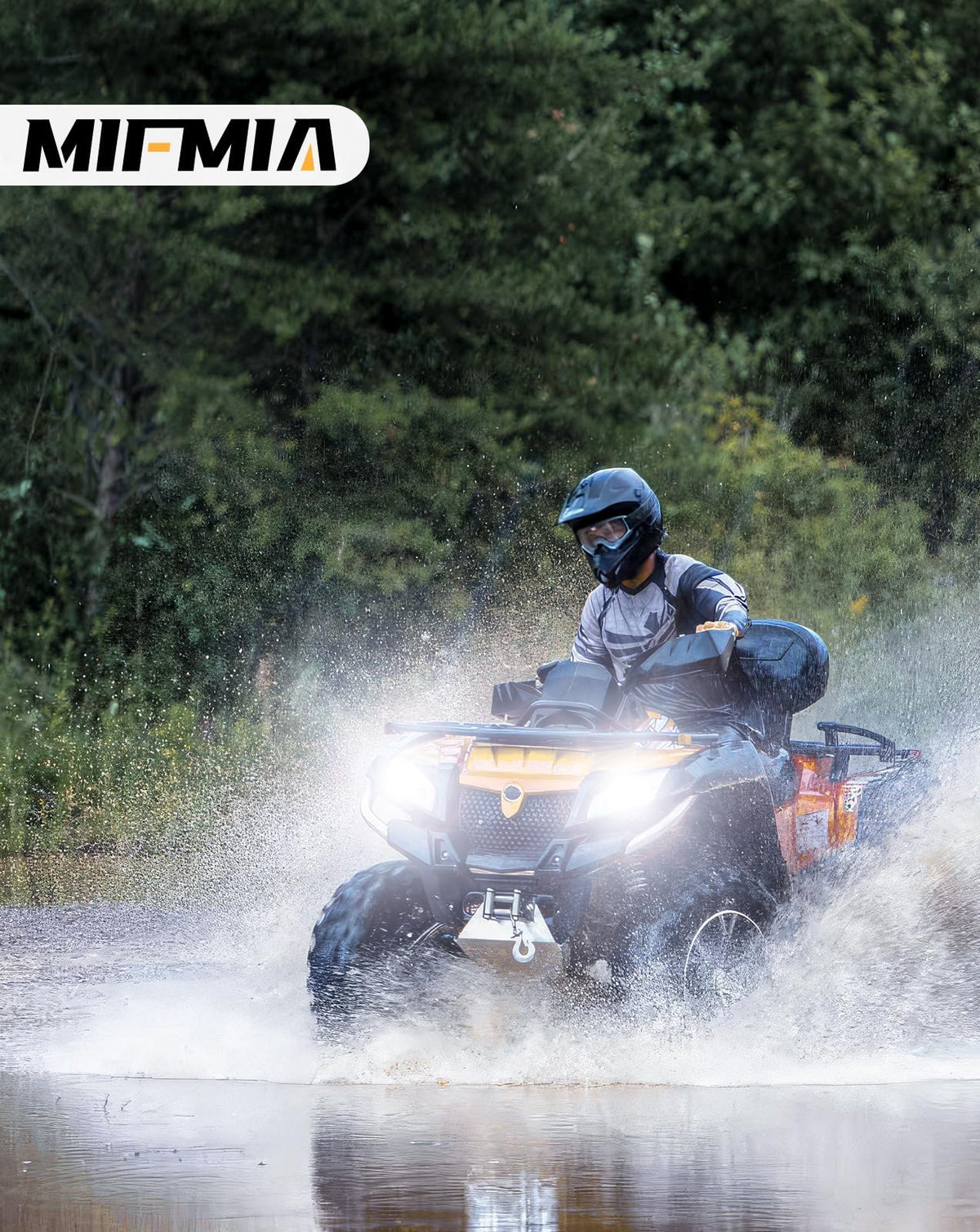MIFMIA light under running water proving IP68 protection and weather durability