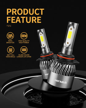 MIFMIA closeup of LED array highlighting concentrated beam and improved contrast