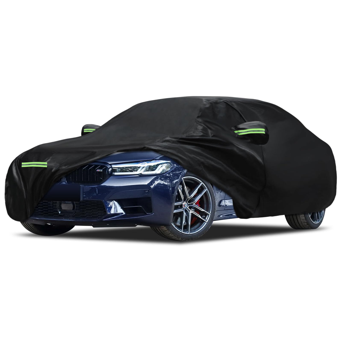Migaven front view on BMW 5 Series showing full coverage and protection