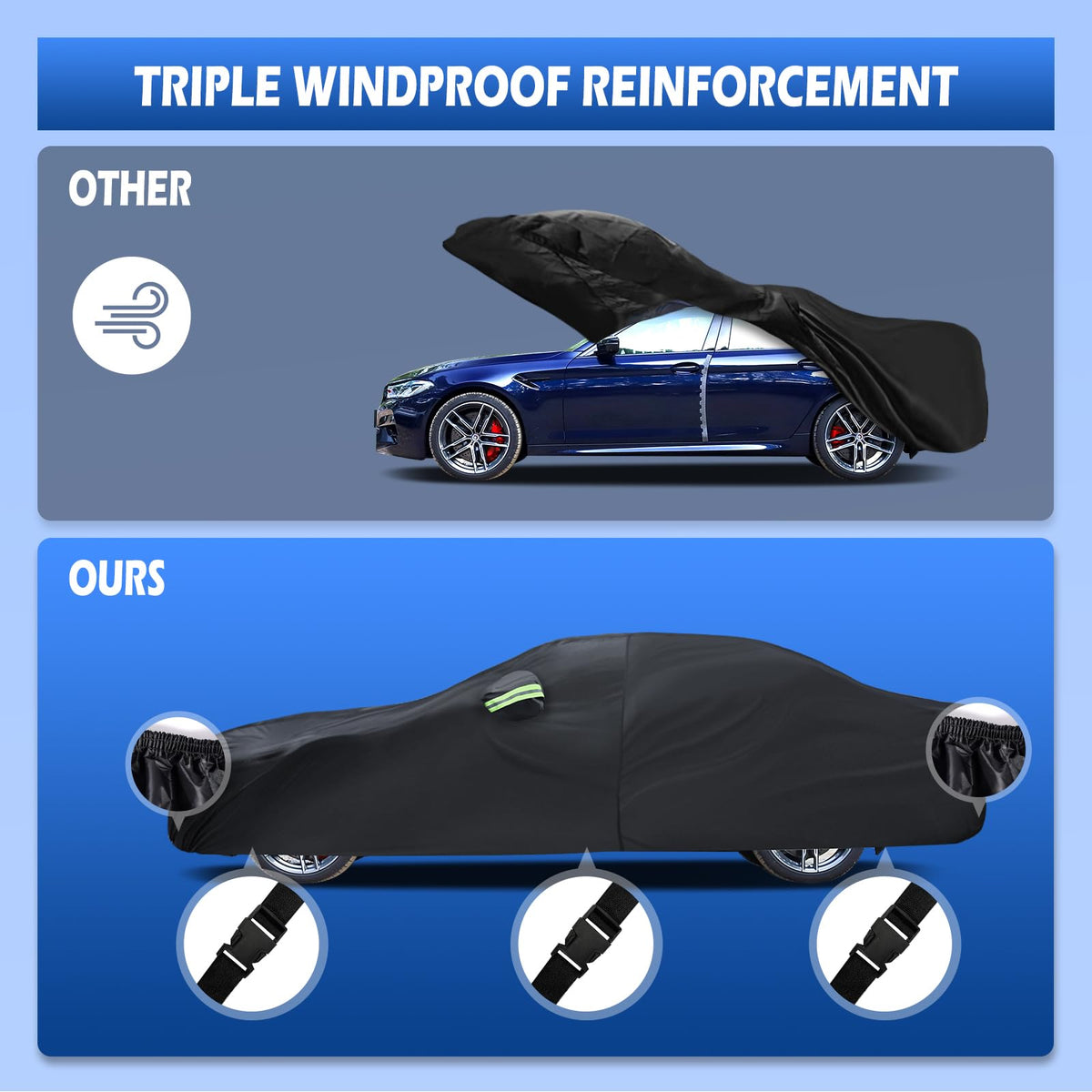 Migaven waterproof outer coating detail repelling rain on BMW